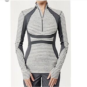 LULULEMON Run Hills long sleeve half zip pullover top women’s size 8